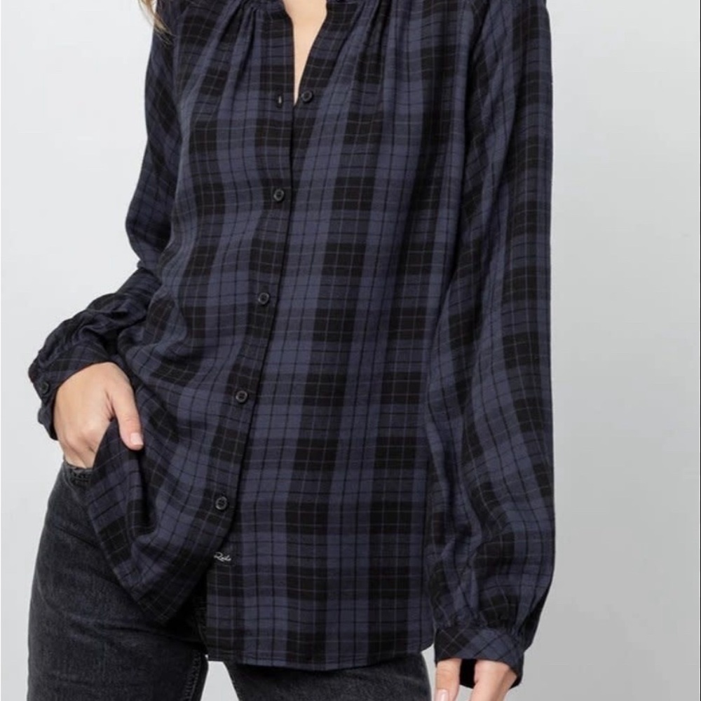 RAILS Edith shirt arctic shadow plaid size xs